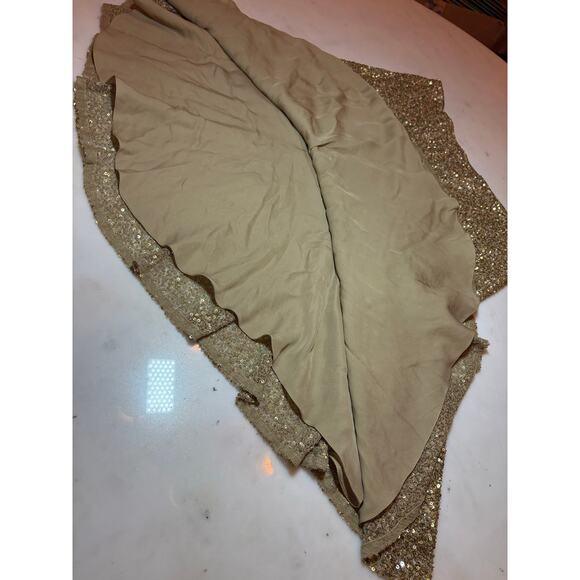 Ralph Lauren Collection Sequin Embellished Skirt Gold Runway Party Formal $5K 8 - Picture 8 of 15